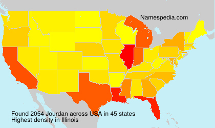 Surname Jourdan in USA Surname Jourdan in USA