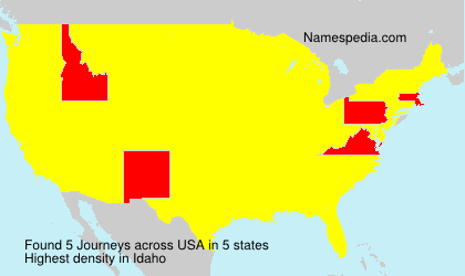 Surname Journeys in USA Surname Journeys in USA