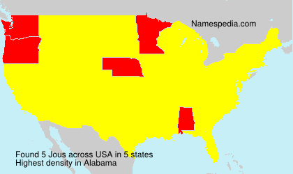 Surname Jous in USA Surname Jous in USA
