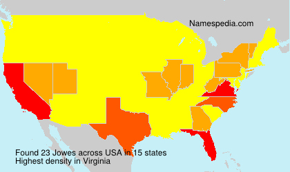 Surname Jowes in USA Surname Jowes in USA