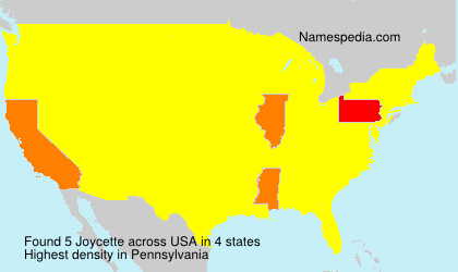 Surname Joycette in USA Surname Joycette in USA