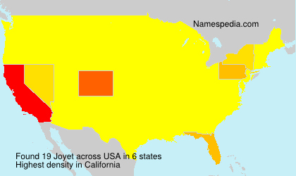 Surname Joyet in USA Surname Joyet in USA