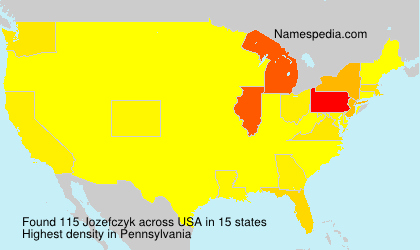 Surname Jozefczyk in USA Surname Jozefczyk in USA