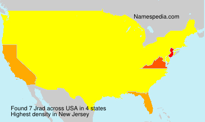 Surname Jrad in USA