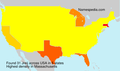 Surname Jreij in USA