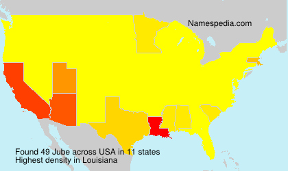 Surname Jube in USA Surname Jube in USA