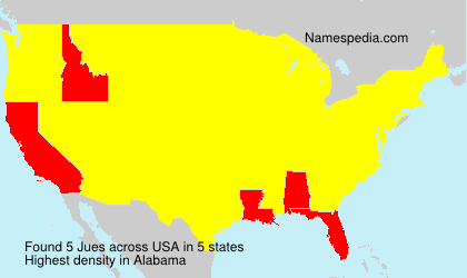 Surname Jues in USA Surname Jues in USA