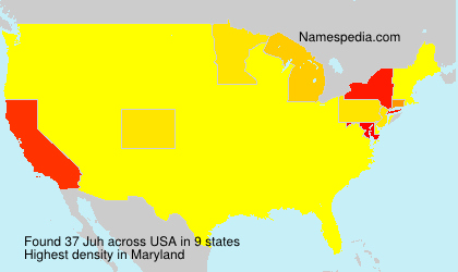 Surname Juh in USA Surname Juh in USA