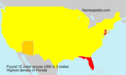 Surname Jukel in USA Surname Jukel in USA