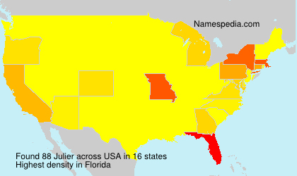 Surname Julier in USA Surname Julier in USA