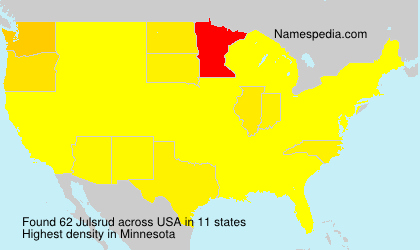 Surname Julsrud in USA Surname Julsrud in USA