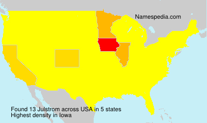 Surname Julstrom in USA Surname Julstrom in USA