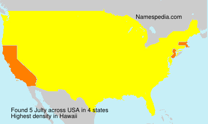 Surname Julty in USA Surname Julty in USA