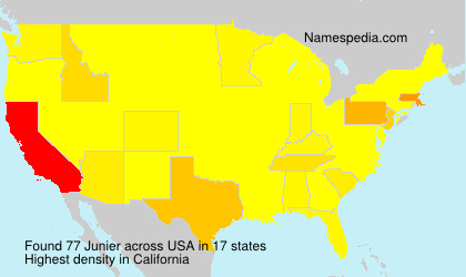 Surname Junier in USA Surname Junier in USA