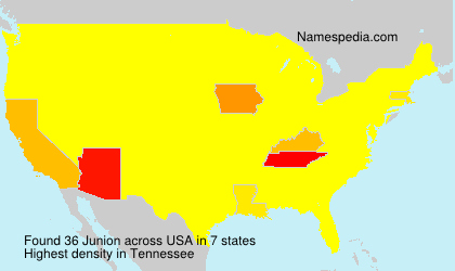 Surname Junion in USA Surname Junion in USA