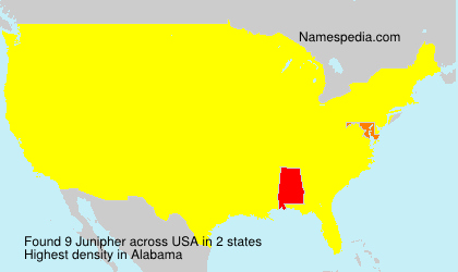 Surname Junipher in USA Surname Junipher in USA