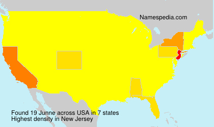 Surname Junne in USA Surname Junne in USA