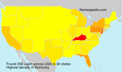 Surname Jupin in USA