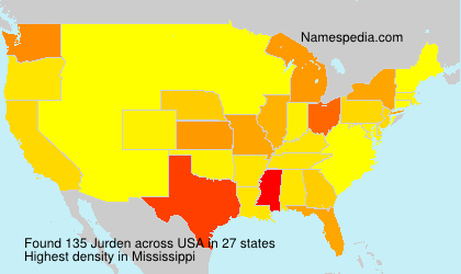Surname Jurden in USA Surname Jurden in USA