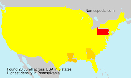 Surname Jurell in USA Surname Jurell in USA