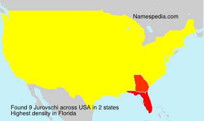 Surname Jurovschi in USA