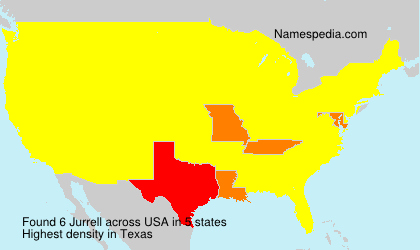 Surname Jurrell in USA Surname Jurrell in USA