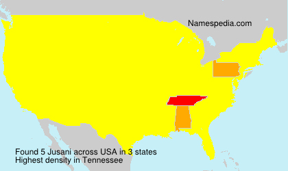 Surname Jusani in USA Surname Jusani in USA