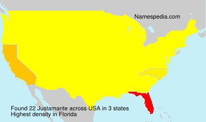 Surname Justamante in USA Surname Justamante in USA