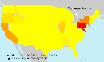 Surname Justh in USA Surname Justh in USA