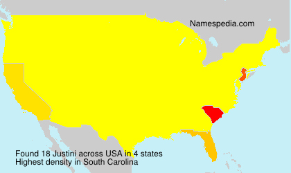 Surname Justini in USA Surname Justini in USA