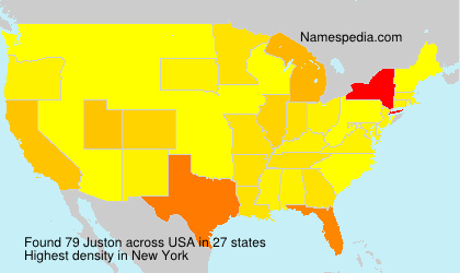 Surname Juston in USA Surname Juston in USA