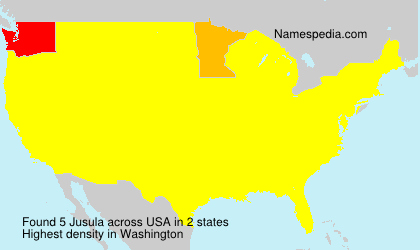 Surname Jusula in USA Surname Jusula in USA