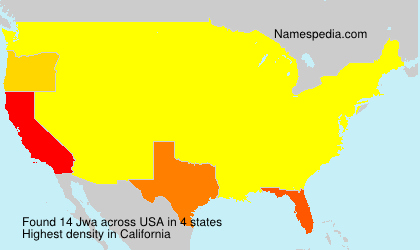 Surname Jwa in USA Surname Jwa in USA