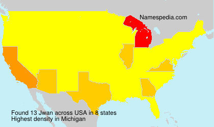 Surname Jwan in USA Surname Jwan in USA