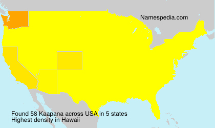 Surname Kaapana in USA Surname Kaapana in USA