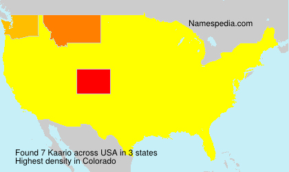 Surname Kaario in USA Surname Kaario in USA