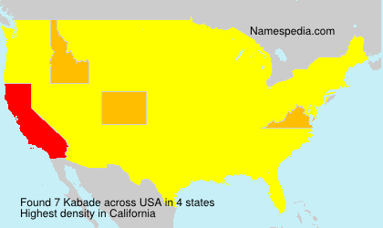 Surname Kabade in USA Surname Kabade in USA