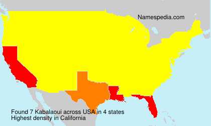 Surname Kabalaoui in USA Surname Kabalaoui in USA