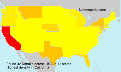 Surname Kabalin in USA Surname Kabalin in USA