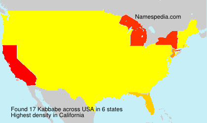 Surname Kabbabe in USA Surname Kabbabe in USA