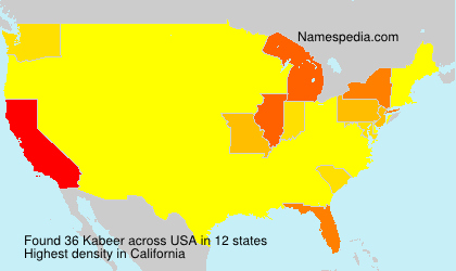 Surname Kabeer in USA Surname Kabeer in USA
