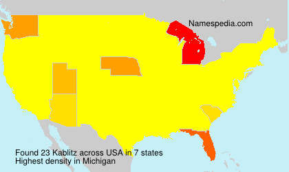 Surname Kablitz in USA Surname Kablitz in USA