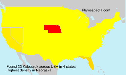 Surname Kabourek in USA Surname Kabourek in USA