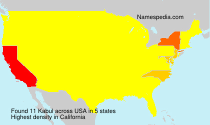 Surname Kabul in USA Surname Kabul in USA