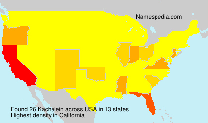 Surname Kachelein in USA Surname Kachelein in USA
