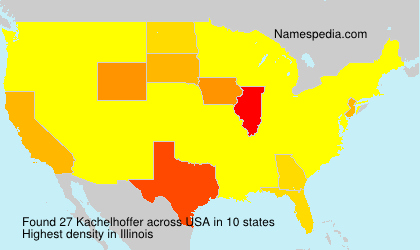 Surname Kachelhoffer in USA Surname Kachelhoffer in USA
