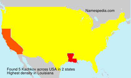 Surname Kachkov in USA Surname Kachkov in USA