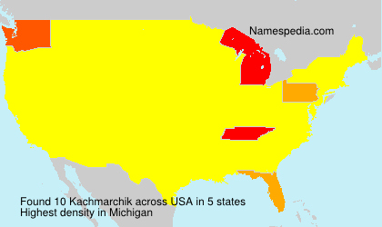 Surname Kachmarchik in USA Surname Kachmarchik in USA