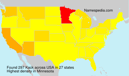 Surname Kack in USA Surname Kack in USA