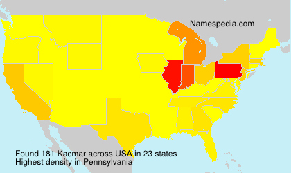 Surname Kacmar in USA Surname Kacmar in USA